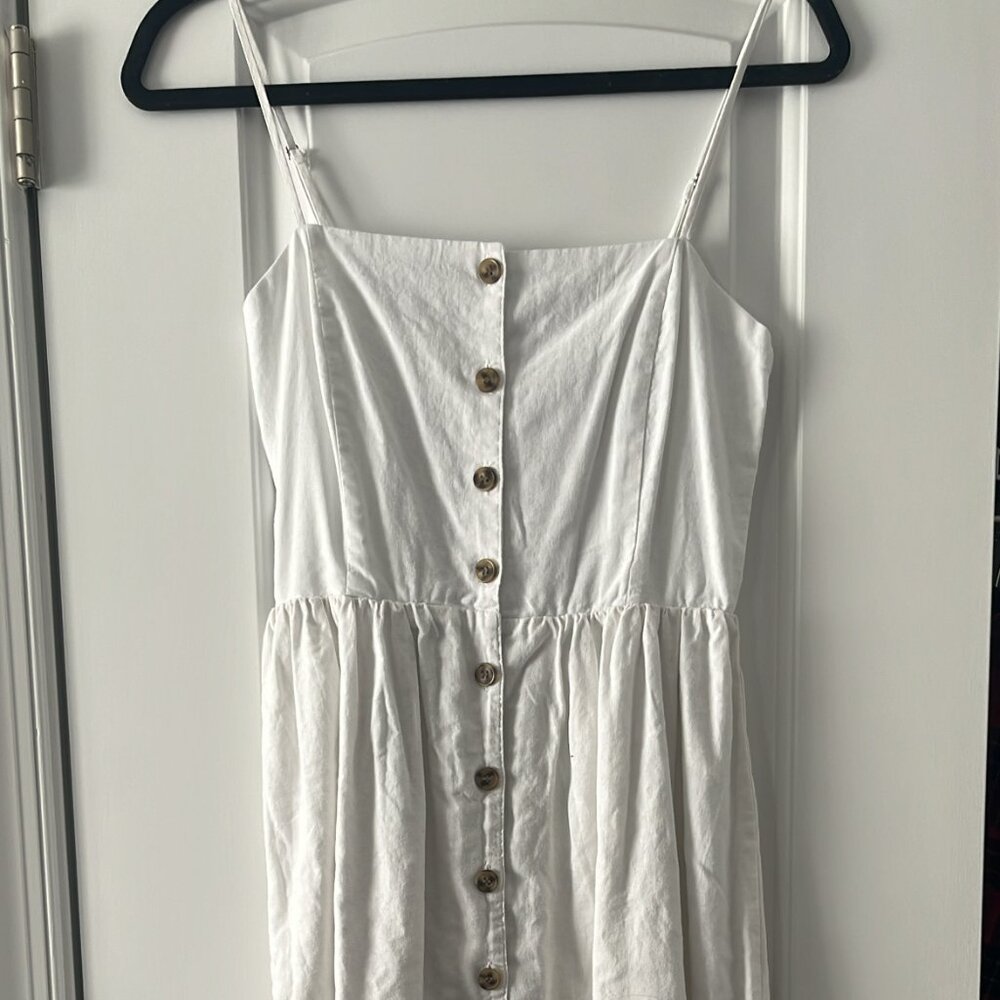 H&M linen Spaghetti strap dress